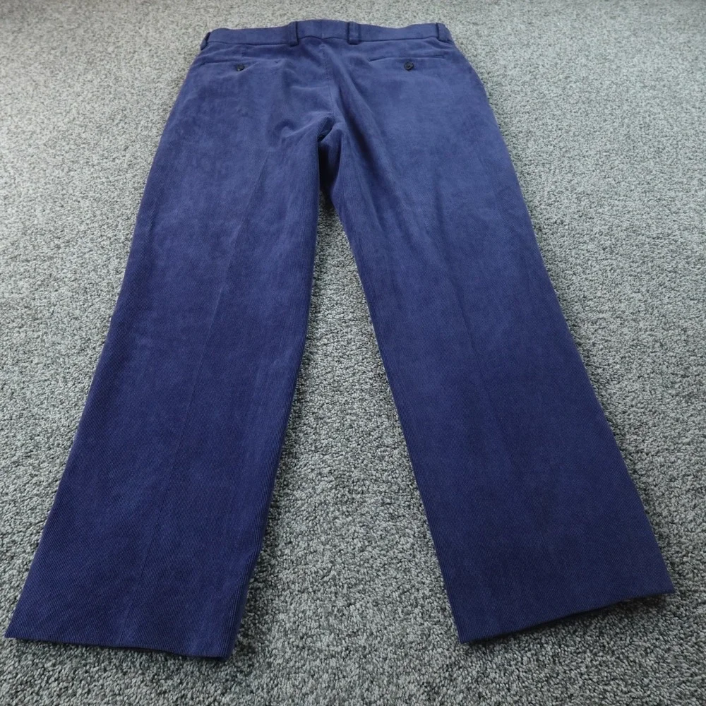 Ballin Pants‎ Mens 38X31 Blue Pinwale Corduroy Chino Trouser Flat Front Stretch